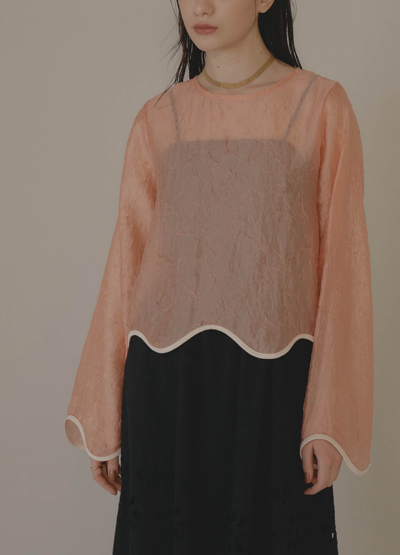 tamago sheer blouse