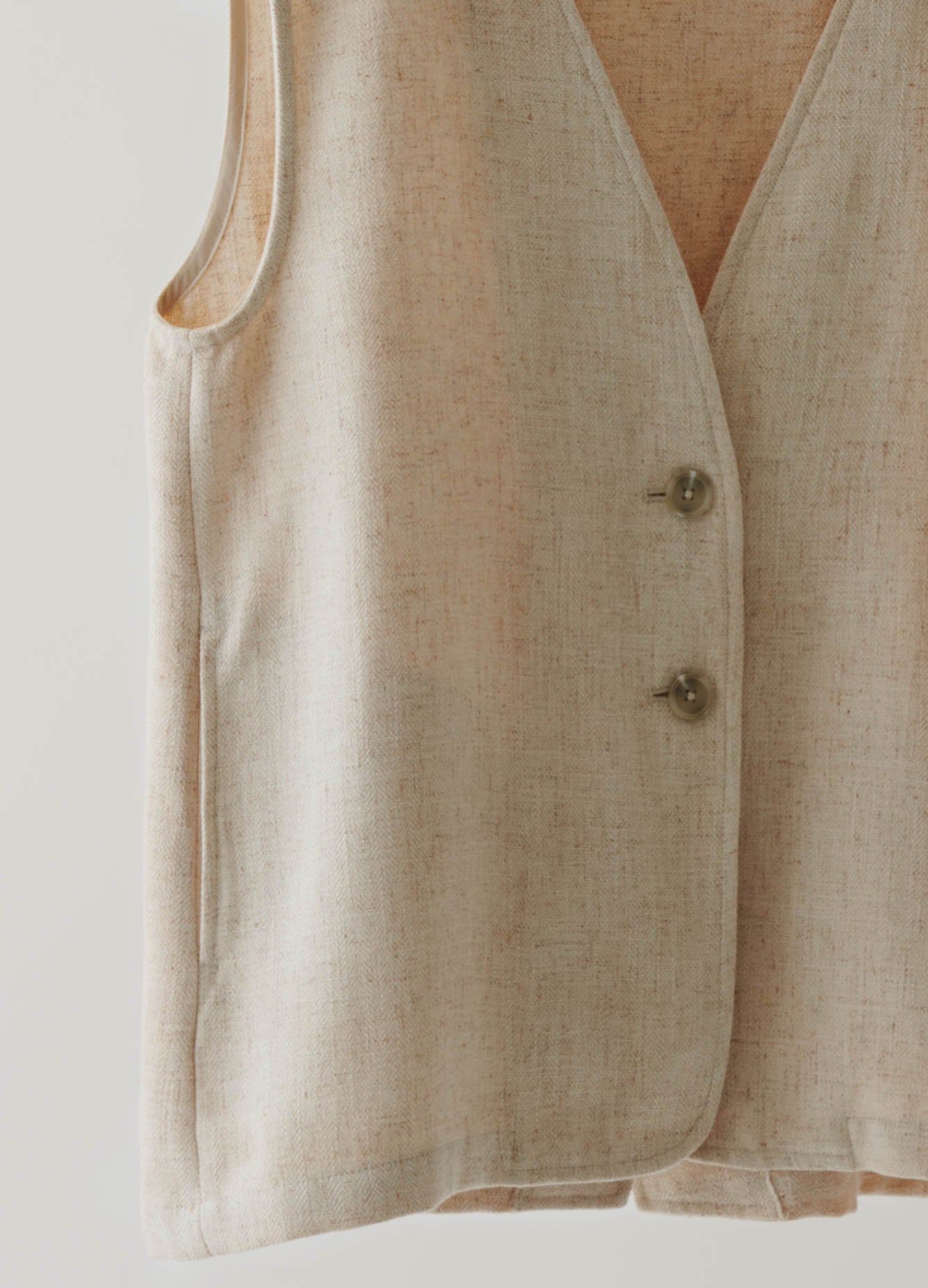 linen gilet