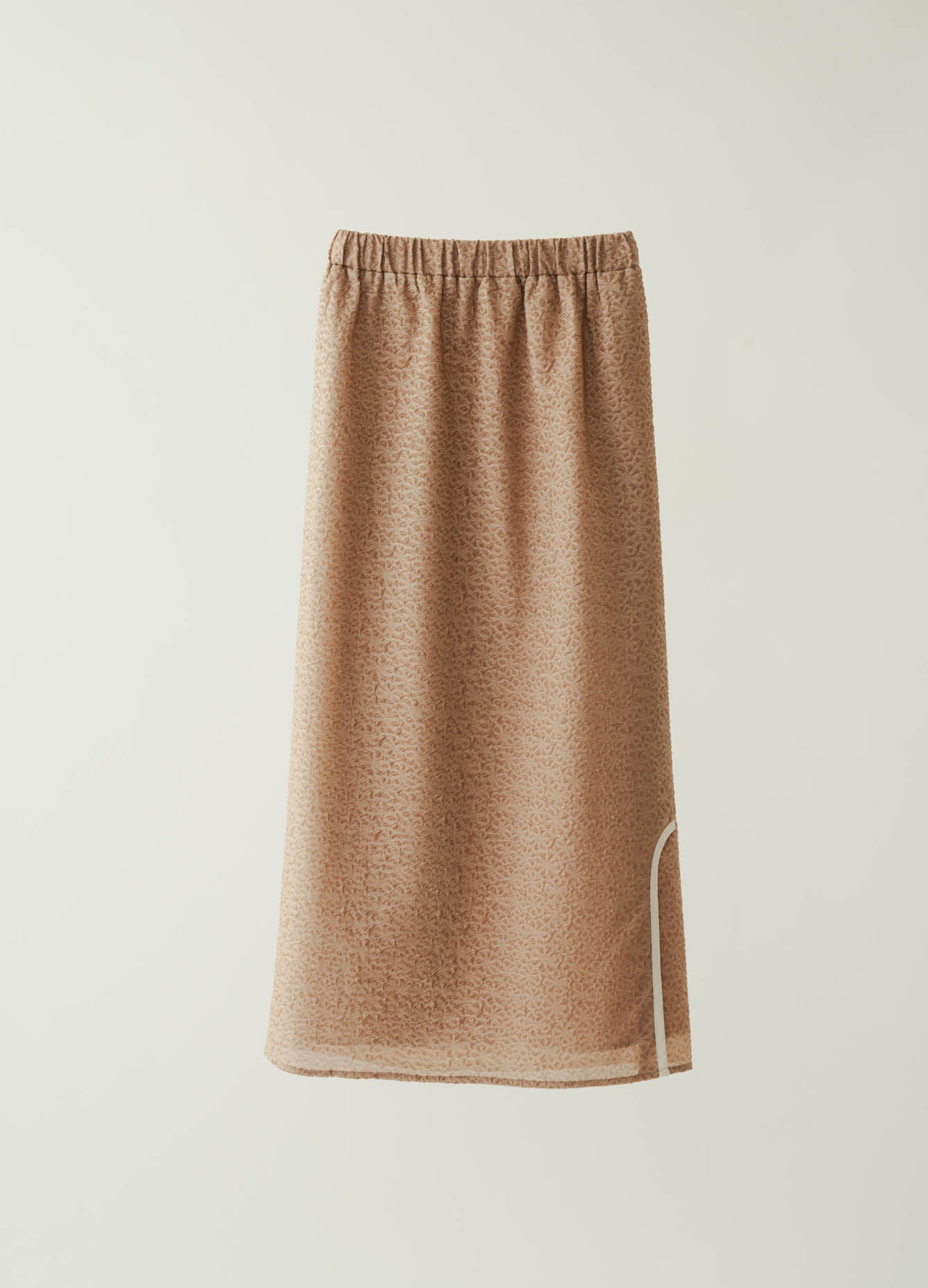 sheer jacquard long skirt