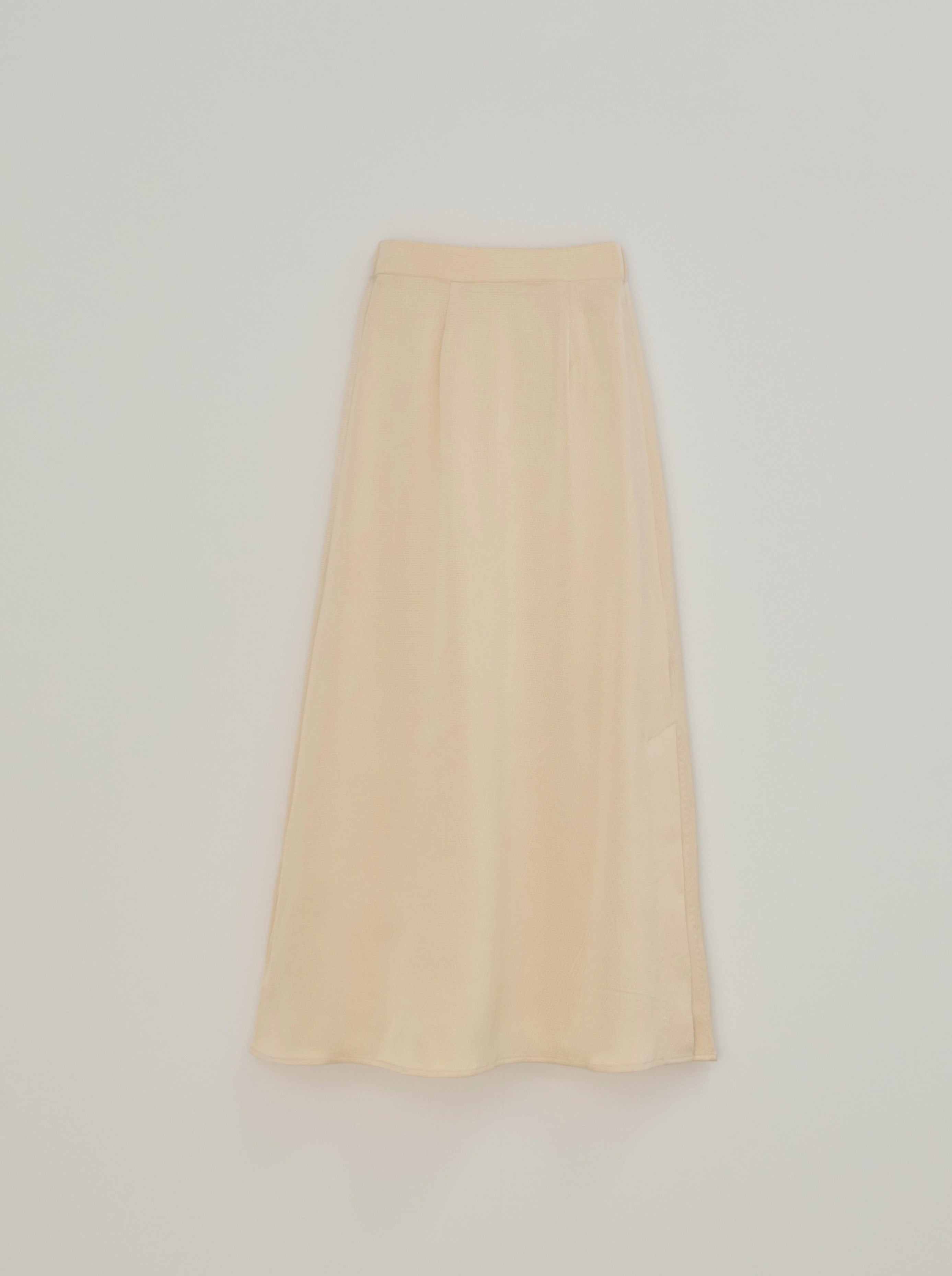 satin long skirt