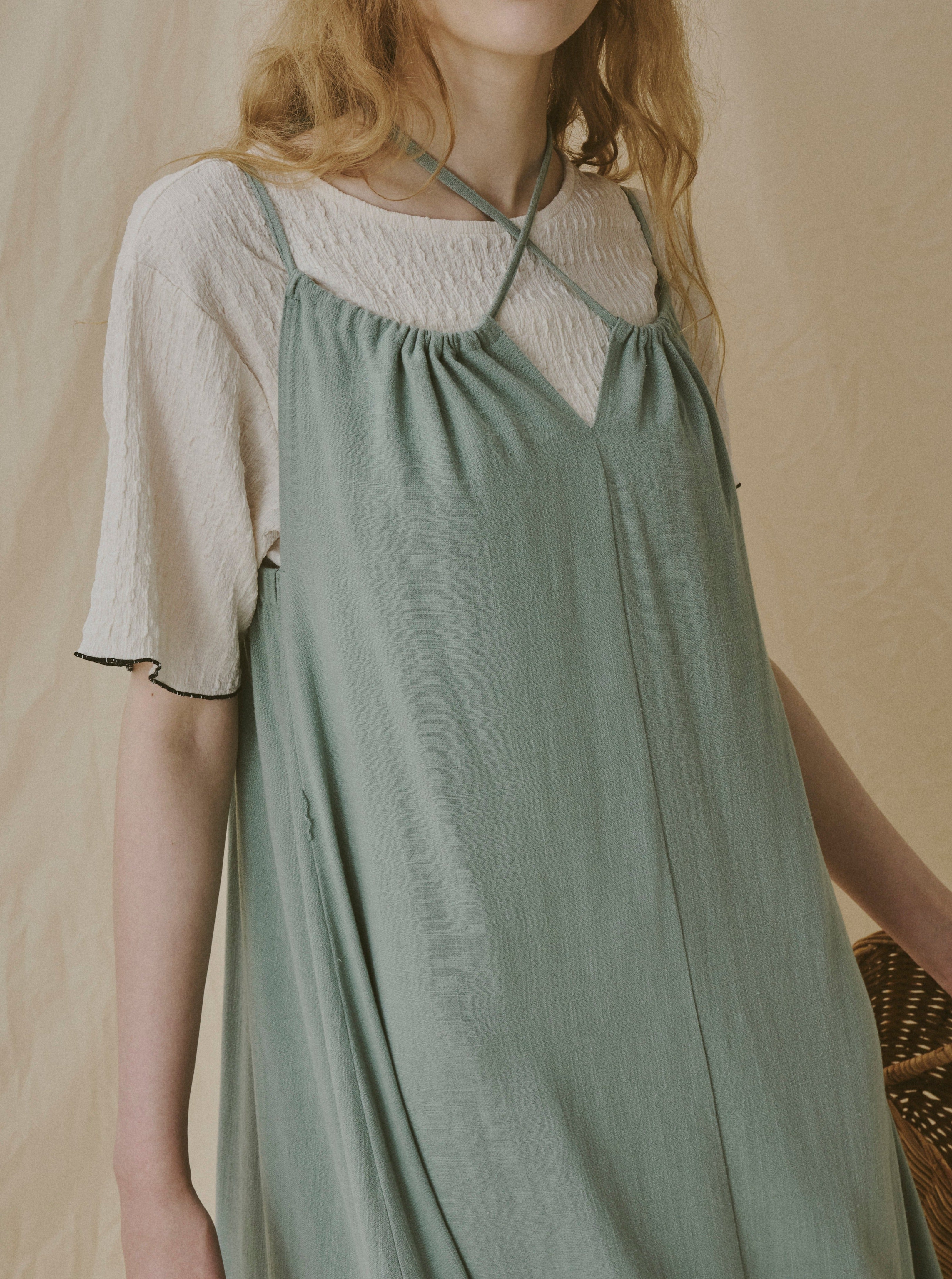 linen cami long one piece