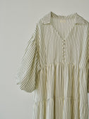 stripe tiered one piece