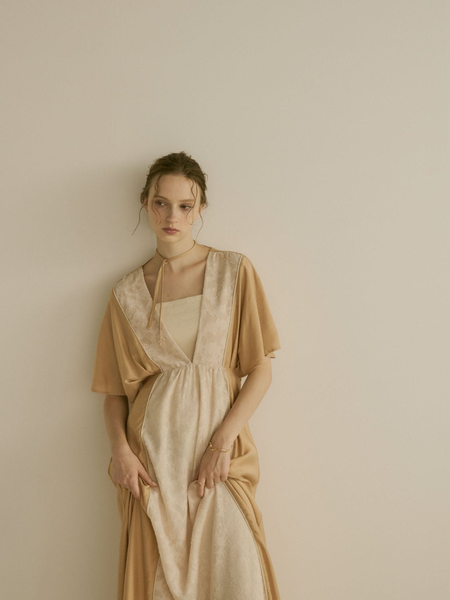 gradation beige one piece